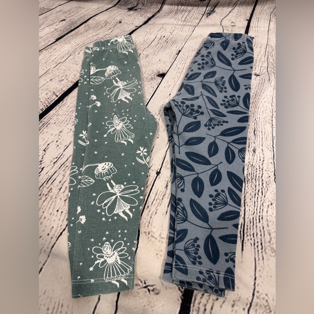 Winter Water Facorty Kids Fairy and Floral Print Leggings Set
